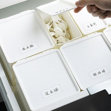 [現貨]翻蓋防塵桌上分類收納盒 小號/大號 收納盒 置物盒