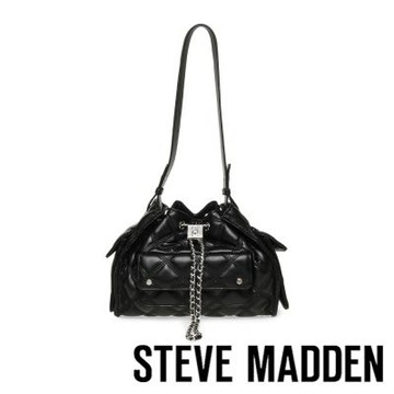 STEVE MADDEN-蓬鬆菱格工裝肩背包BMICKI-黑色