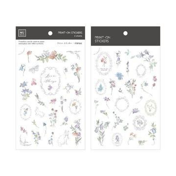 【Print-On Stickers 轉印貼紙】no.261 | 花草系列