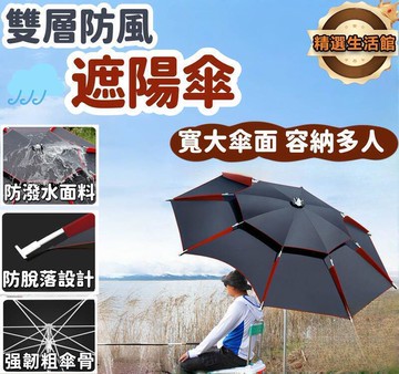 釣魚傘 遮陽傘 露營傘 大雨傘 休閒傘 露營傘 沙灘傘 防風防雨露營傘 休閒遮陽傘 戶外遮陽傘 雙層防風遮陽傘