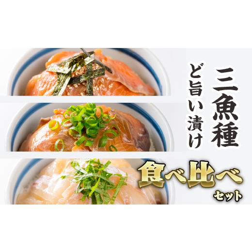 ふるさと納税 三重県 尾鷲市  ３種の魚の漬け丼 食べ比べセット ＜お試し商品＞　KI-48