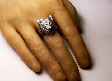 大狼頭戒指