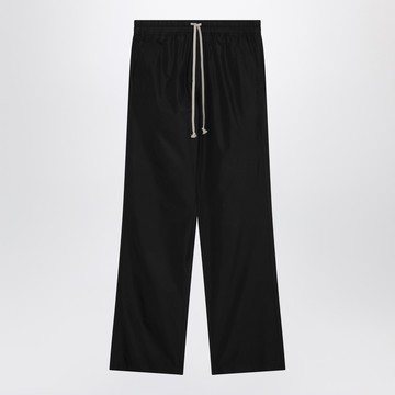 Black drawstring trousers