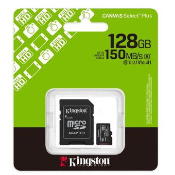 金士頓 KINGSTON SDCS3 128G Canvas Select Plus 128GB U1 A1 V10 記憶卡
