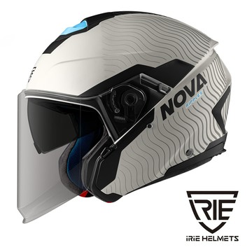 iRiE 3/4安全帽《NOVA 3.0》 ─ Reset BL11 消光淺奶灰/淺藍《品牌旗艦店》原裝隨箱附贈防霧片
