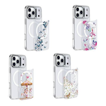 apbs iPhone系列 可拆式磁吸片材彩鑽手機殼-單售片材8