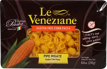 Le Veneziane Gluten Free Corn Pasta Pipe Rigate 8.8 oz