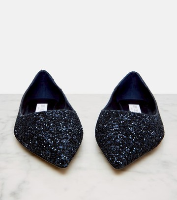 Jimmy Choo Love glitter ballet flats
