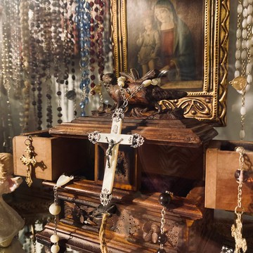 法國 拿破崙三世時期 洛可可風格 珍珠母貝 聖物十字架