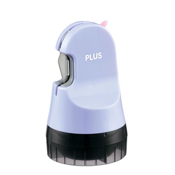 日本文具代購 - 【PLUS】二合一滾輪個資保護章+開箱刀-定番基本款-寶貝藍