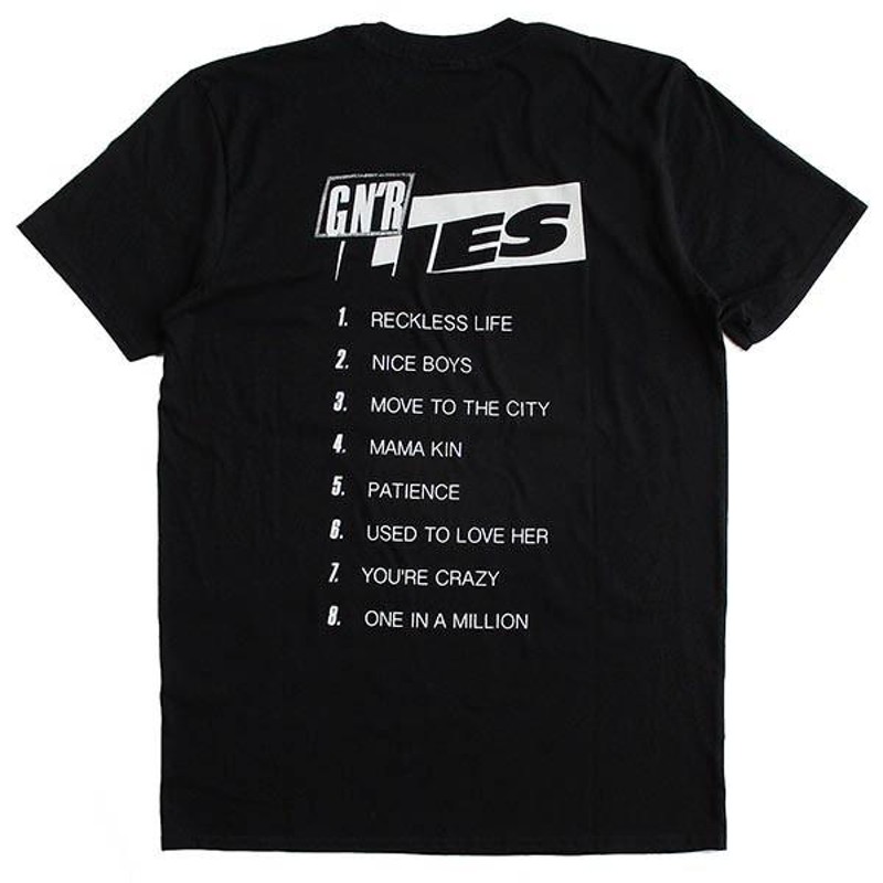 ガンズ・アンド・ローゼズ Guns N' Roses メンズ半袖Ｔシャツ 「GN'R LIES」リリース30周年記念Tee バンドTシャツ ロック Tシャツ | LINEショッピング