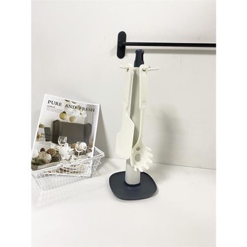 家用硅膠廚具置地式收納筒置物架廚房鏟子勺子多功能收納架筷子簍