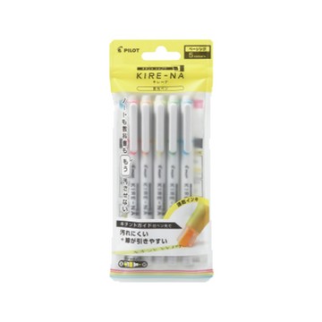 百樂PILOT KIRE-NA螢光筆組/SKIW-1-5C2/5色/淡彩色