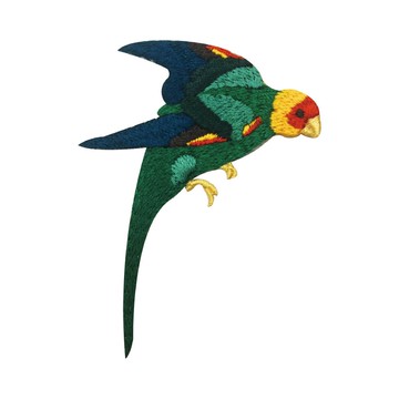 Novigo 已滅絕動物熨燙刺繡 / 卡羅萊納長尾鸚鵡