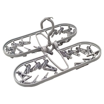 mo 墨墨 摺疊曬架 32夾 防滑晾曬襪架  1個