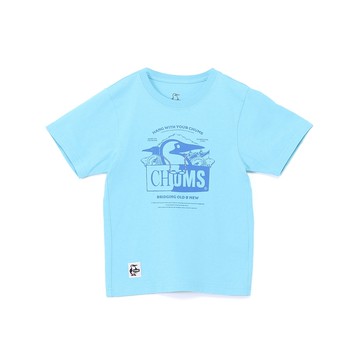 CHUMS Kids Old & New Booby T-Shirt 中大童 短袖上衣 淺藍 CH211442A002