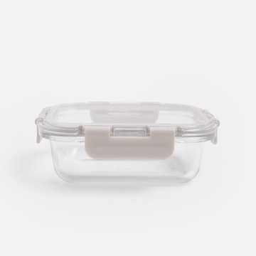 多用途耐熱玻璃保鮮盒370mL 長形