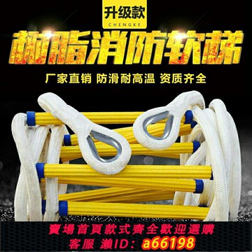 【台灣公司 可開發票】繩梯軟梯消防樹脂工程梯戶外高空攀爬救生家用逃生梯子長度定制