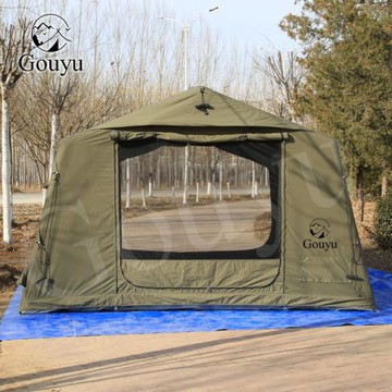 Gouyu充氣帳篷戶外過夜棉布野營精致露營用品裝備