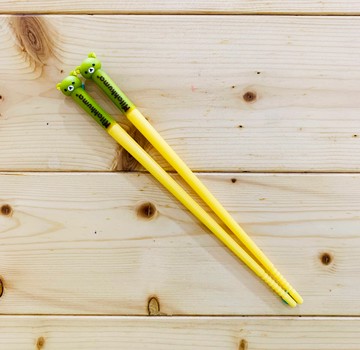 【震撼精品百貨】Rilakkuma San-X 拉拉熊懶懶熊~日本拉拉熊造型筷子-頭*15288