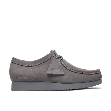 Clarks ORIGINALs -Wallabee Lite男款真皮輕量休閒袋鼠鞋(灰色) CLM29282R