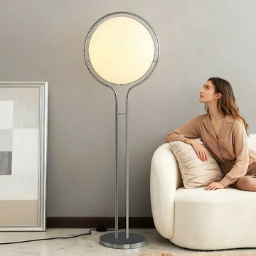 燈具 落地燈 立燈 檯燈 立式燈 北歐藝術包豪斯中古圓球落地燈客廳沙發簡約床頭燈設計師裝飾立燈