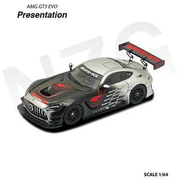 KILO 1/64 AMG GT3 EVO II Presentation Black 官方發布版