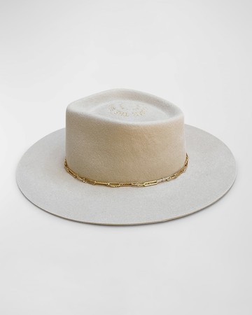 Janis Chained Merino Wool Fedora