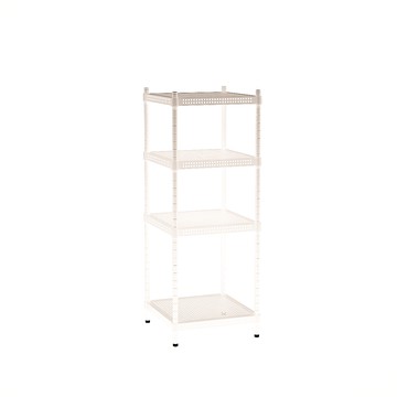 [客尊屋]粗管/沖孔/45x45x120hcm 白騎士沖孔 四層架白騎士