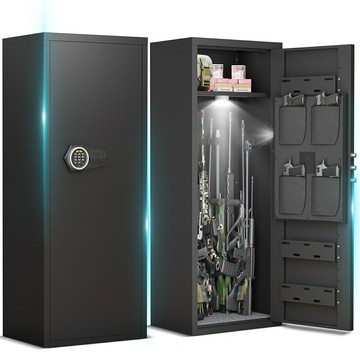 【軍工級安全】櫃保險櫃 械儲存櫃  電子密碼鎖 可拆卸組裝 大容量設計 防火防盜 家庭靶場專用