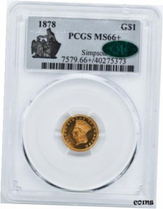 アンティークコイン NGC PCGS 1878年 ゴールド G MS show original title