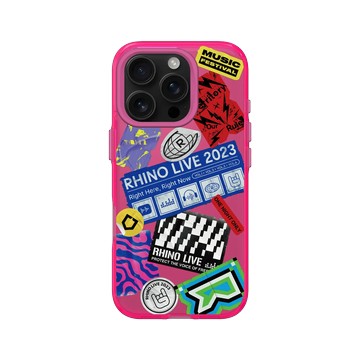 iPhone 16 Pro Clear 粉漾桃 - RHINO LIVE - 自由之聲，撕不掉
