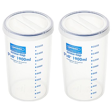 KEYWAY 聯府 日常5*8密封罐  2個  2 個容器 + 2 個蓋子