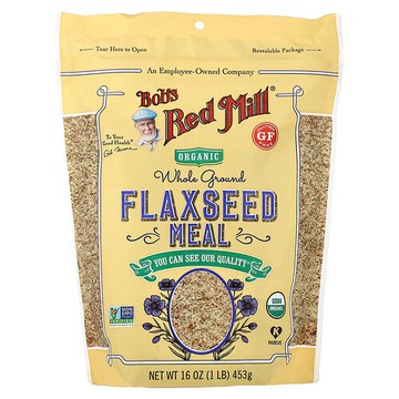 Bob's Red Mill, 有機亞麻籽粉，全磨，1 磅（453 克）