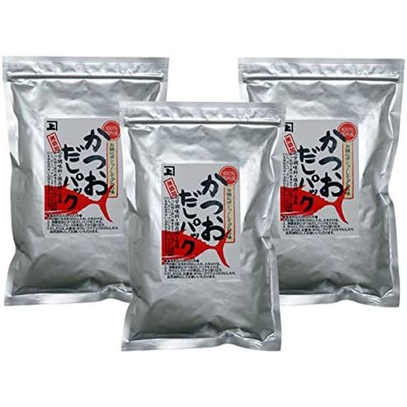 カネジョウ かつおだしパック 7g×18P ×3袋セット 無添加 無塩 国産 かつお だしパック 昆布不使用