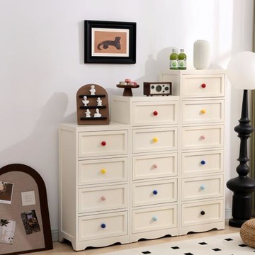 抽屜式收納柜五斗柜實木柜子加厚儲物柜置物客廳家用多層零食