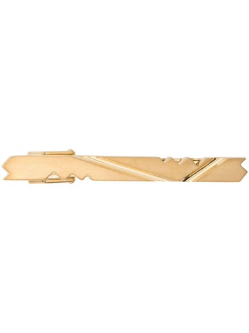 Lanvin - asymmetric gold-plated tie clip - men - Gold Plated Brass - One Size