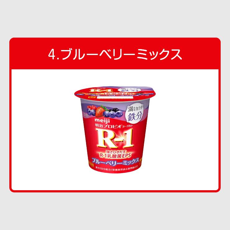 R1 R-1 ヨーグルト 明治 プロビオ 112g 健康 効能 乳酸菌 6種類から 選べる 2味 （ 96個 セット