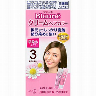 花王 ブローネ クリームヘアカラー 3 明るい栗色 (医薬部外品)