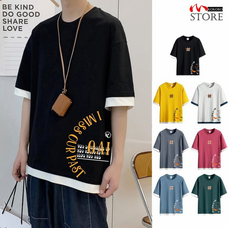 Tシャツ メンズ アメカジ トップス ティーシャツ カットソー 綿t 半袖 クルーネック 100 コットン 22 夏 新作 通販 Lineポイント最大0 5 Get Lineショッピング