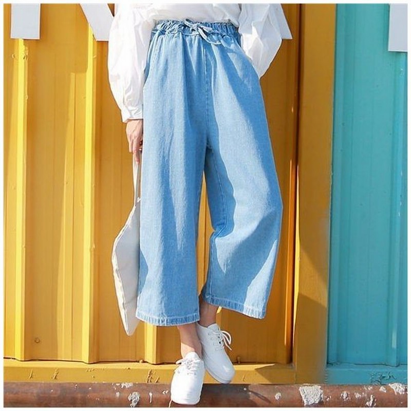 デニム ガウチョパンツ マキシ スカンツ ワイドパンツ ジーンズ レディース ユーズド スカーチョ 大きいサイズ 通販 Lineポイント最大get Lineショッピング