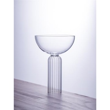 Inmeet飲迷意大利設計條紋雞尾酒杯瑪格麗特調酒杯香檳高腳杯顏值