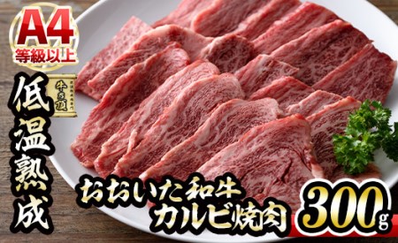 おおいた和牛 カルビ 焼肉 (300g) 国産 牛肉 肉 霜降り 低温熟成 A4 和牛 ブランド牛 BBQ 冷凍 大分県 佐伯市