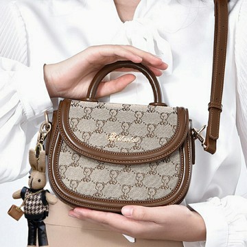 【巴黎精品】現貨+預購 皮革側背包單肩背包托特包手提包隨身女包包-小眾質感新款小熊女包包a1jr52