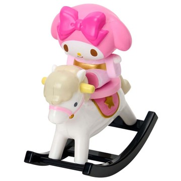 asdfkitty*三麗鷗 干支縁起 搖搖馬造型擺飾 裝飾品-美樂蒂-日本正版商品