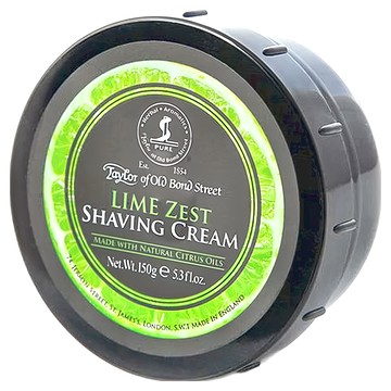 Taylor of Old Bond Street 萊姆雪松刮鬍膏 150g 天然柑橘油  1個