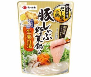 ヤマキ 豚しゃぶ野菜鍋つゆ 生姜白湯 750g×12袋入×(2ケース)｜ 送料無料