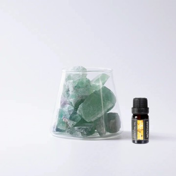 【Montagne】綠螢石｜富士山晶礦杯透明款（不贈杯蓋）｜甜橙10ml _廠商直送