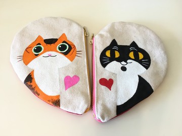 成雙成對喵小物零錢包