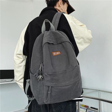 書包男韓版潮牌大容量大學生背包初中生高中生帆布原宿風雙肩包女